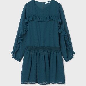 Size 14 Girls Mayoral Christmas Green Kids Formal Dress